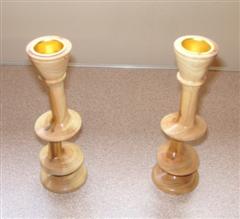 Pair of candlesticks by Bert Lanham